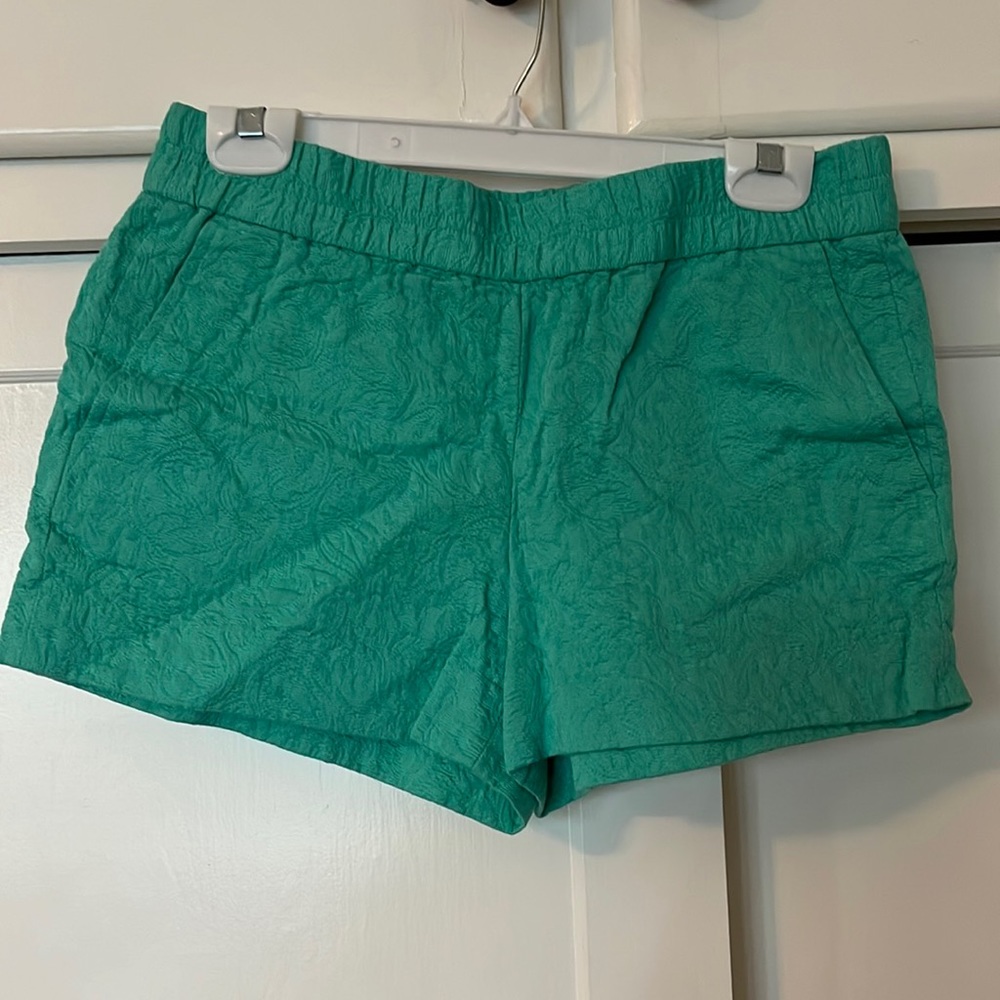 J crew cotton shorts with elastic waist and pockets